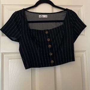 Never worn stripped crop top